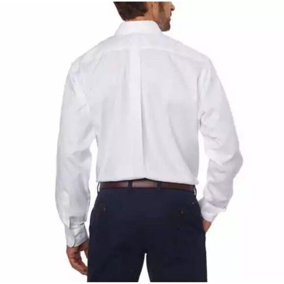 Kirkland Signature Men's Traditional Fit Non Iron Button Down Cotton Shirt 18x33 - Picture 5 of 9
